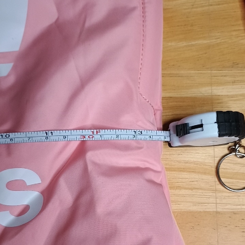Adidas Pink Trefoil Cinch Backpack With Side Zippered Pocket - Picture 6 of 6